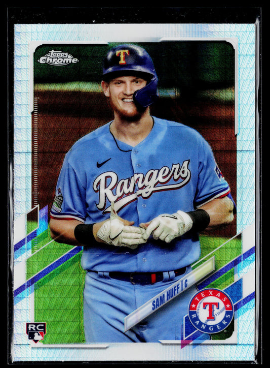 2021 Topps Chrome Sam Huff Rookie Prism Refractor #81