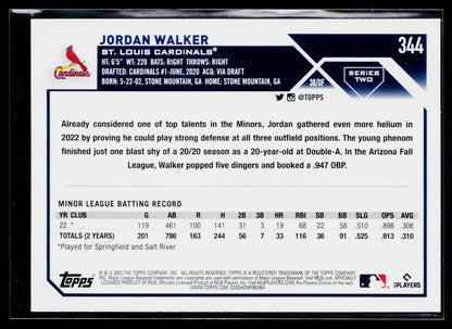 2023 Topps Jordan Walker Rookie #344