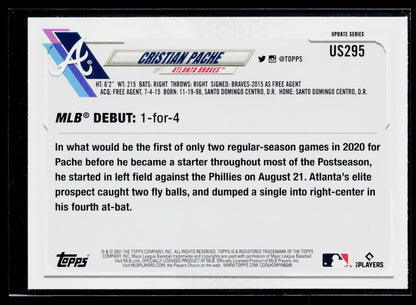 2021 Topps Update Cristian Pache #US295