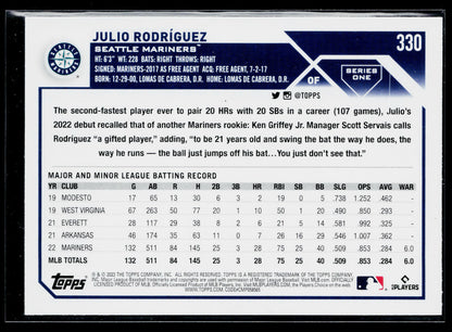 2023 Topps Julio Rodríguez #330