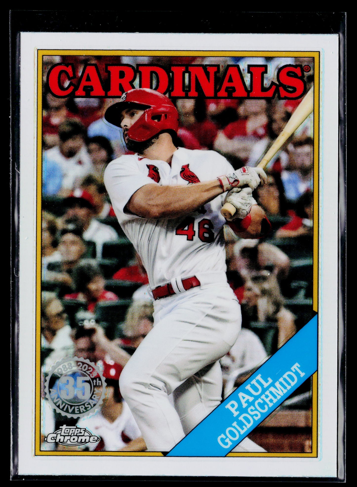 2023 Topps Chrome Paul Goldschmidt 1988 Topps Baseball 35th Anniversary #88BC-2