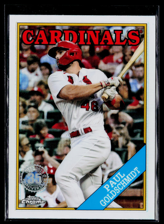 2023 Topps Chrome Paul Goldschmidt 1988 Topps Baseball 35th Anniversary #88BC-2