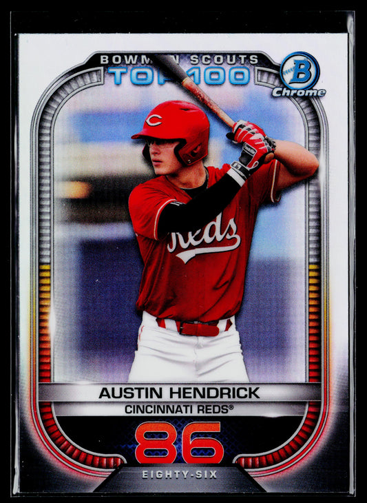 2021 Bowman Austin Hendrick Chrome Bowman Scouts Top 100 #BTP-86