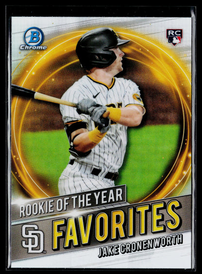 2021 Bowman Jake Cronenworth Chrome Rookie of the Year Favorites #RRY-JC