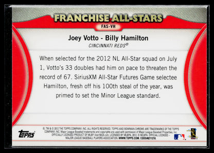 2012 Bowman Chrome Billy Hamilton / Joey Votto Franchise All-Stars #FAS-VH
