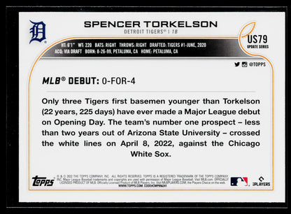 2022 Topps Update Spencer Torkelson #US79