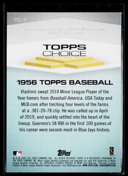 2020 Topps Vladimir Guerrero Jr. Topps Choice Blue #TC-1