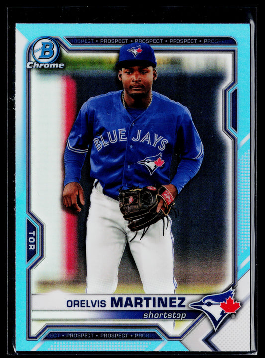 2021 Bowman Draft Orelvis Martinez Chrome Sky Blue #BDC-38