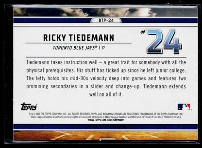 2023 Bowman Ricky Tiedemann Bowman Scouts Top 100 #BTP-24