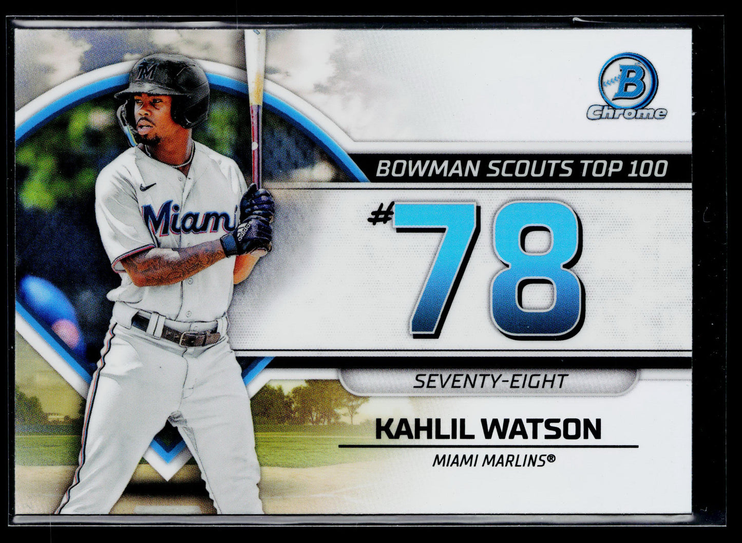 2023 Bowman Kahlil Watson Bowman Scouts Top 100 #BTP-78
