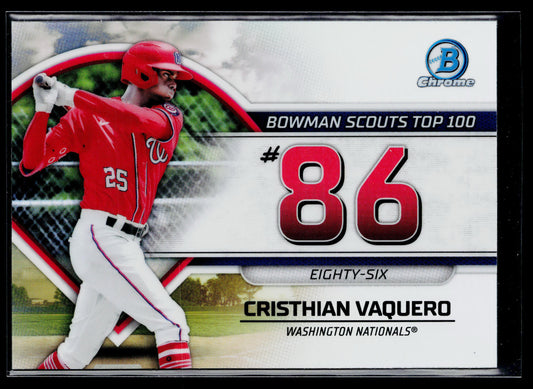 2023 Bowman Cristhian Vaquero Bowman Scouts Top 100 #BTP-86