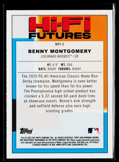 2022 Bowman Benny Montgomery Hi-Fi Futures #HIFI-2
