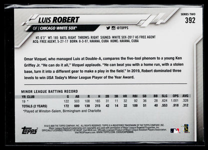 2020 Topps Luis Robert Rookie #392