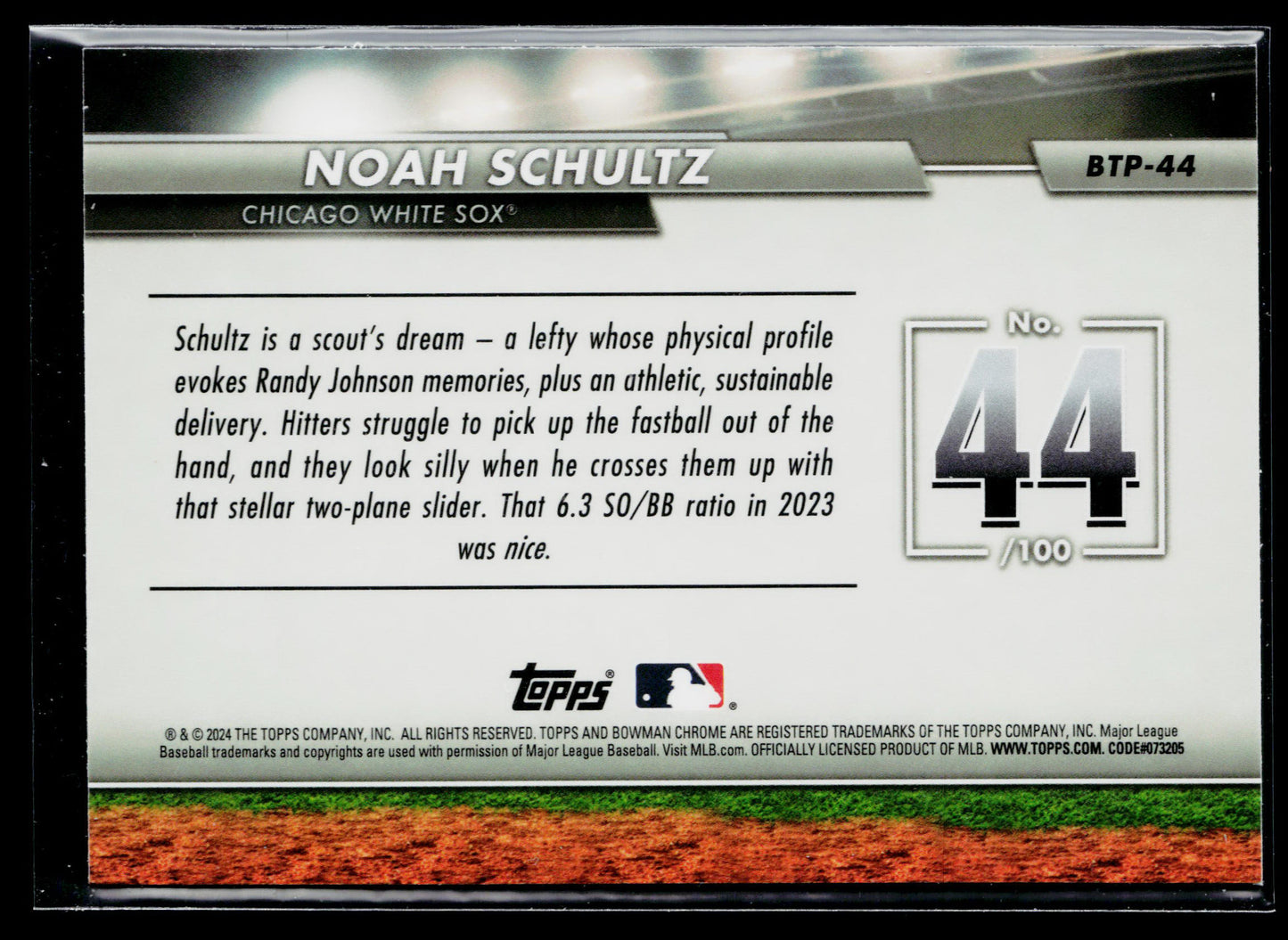 2024 Bowman Noah Schultz Bowman Scouts' Top 100 #BTP-44