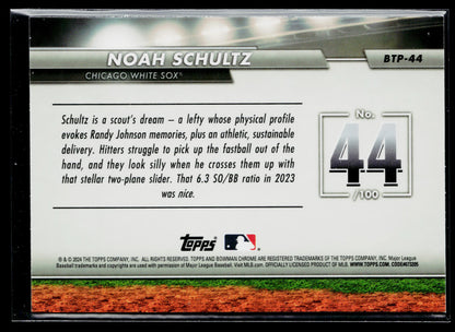 2024 Bowman Noah Schultz Bowman Scouts' Top 100 #BTP-44
