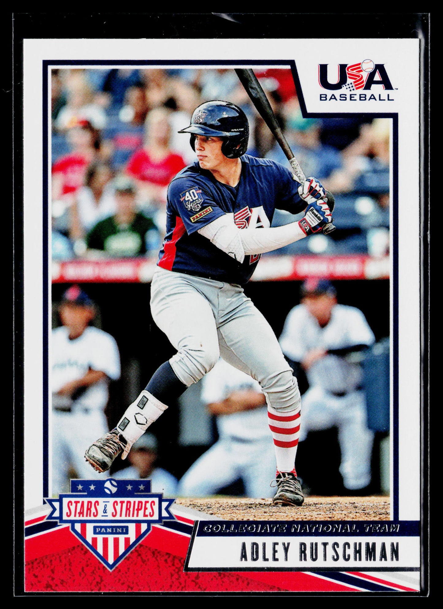 2019 Panini Stars & Stripes USA Baseball Adley Rutschman #9