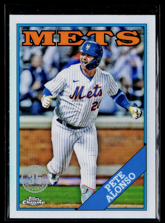 2023 Topps Chrome Pete Alonso 1988 Topps Baseball 35th Anniversary #88BC-6