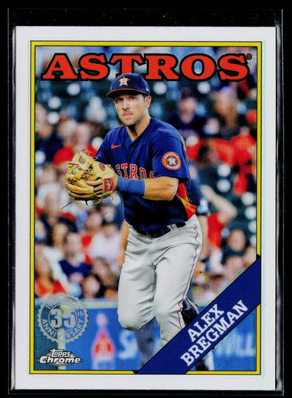 2023 Topps Chrome Alex Bregman 1988 Topps Baseball 35th Anniversary #88BC-7