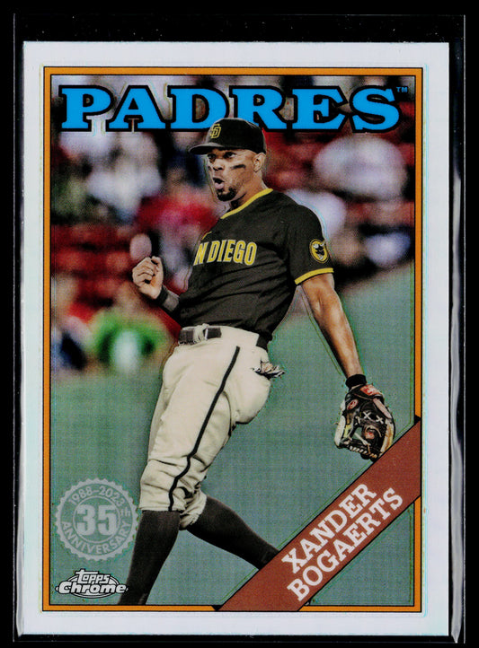 2023 Topps Chrome Xander Bogaerts 1988 Topps Baseball 35th Anniversary #88BC-8