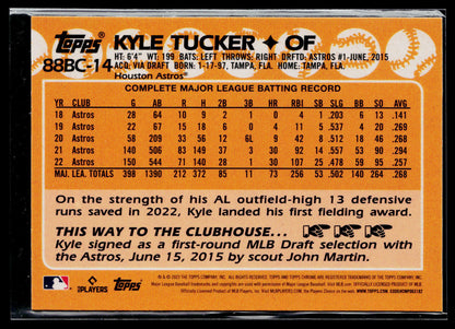 2023 Topps Chrome Kyle Tucker 1988 Topps Baseball 35th Anniversary #88BC-14