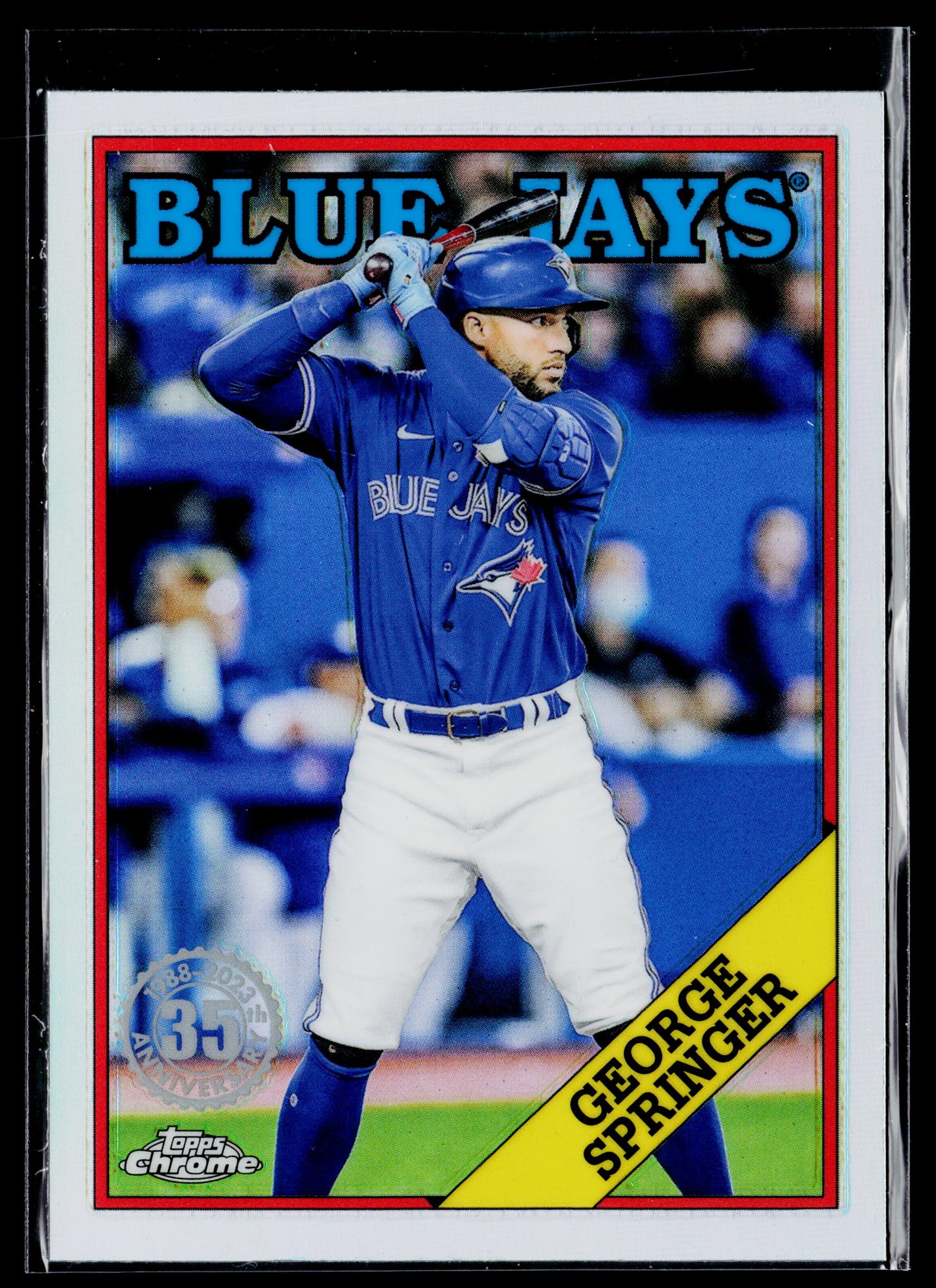 2023 Topps Chrome George Springer 1988 Topps Baseball 35th Anniversary #88BC-19