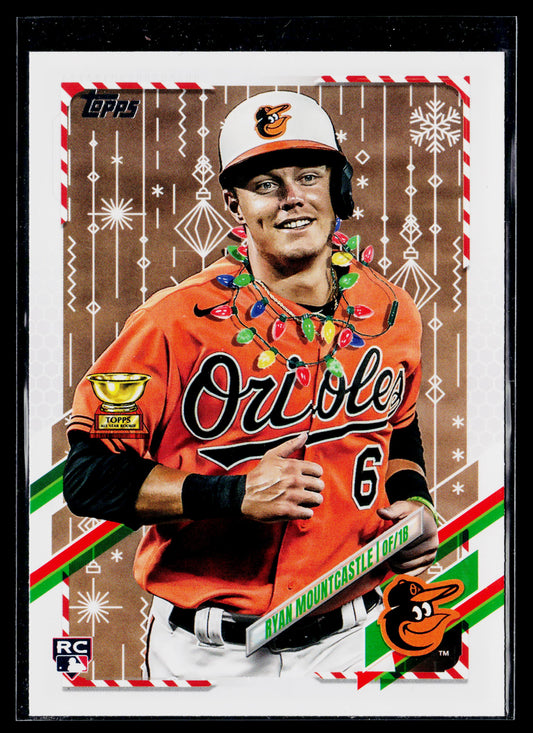 2021 Topps Holiday Ryan Mountcastle SP Christmas Lights Necklace #HW174b