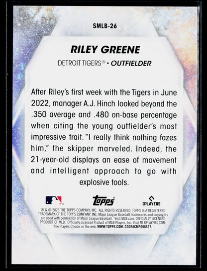 2023 Topps Riley Greene Stars of MLB Chrome #SMLBC-26