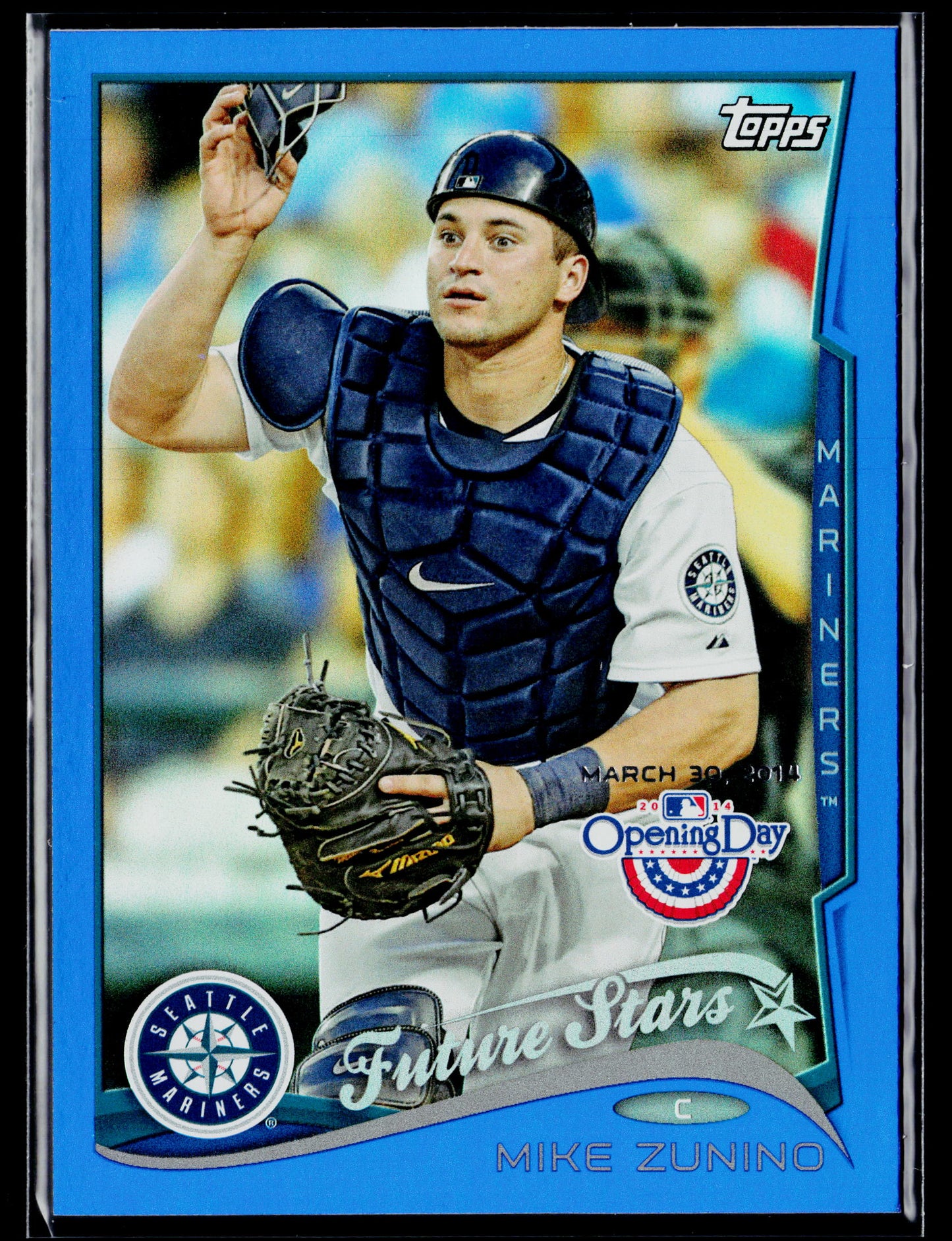 2014 Topps Opening Day Mike Zunino Blue #/2014 #196