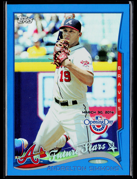 2014 Topps Opening Day Andrelton Simmons Blue #/2014 #57