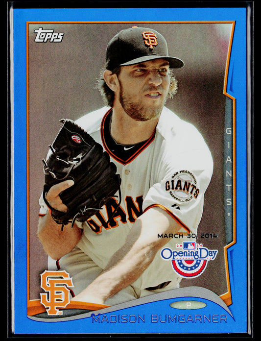 2014 Topps Opening Day Madison Bumgarner Blue #/2014 #124