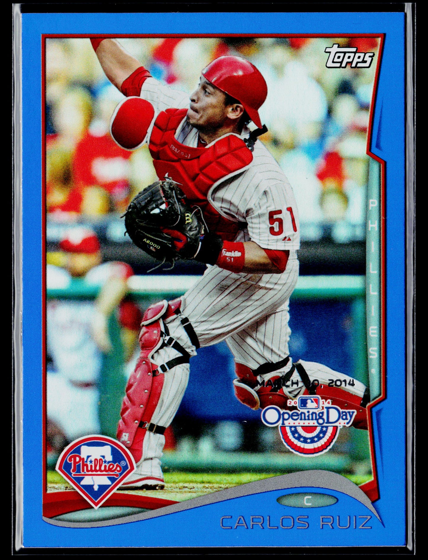2014 Topps Opening Day Carlos Ruiz Blue #/2014 #206