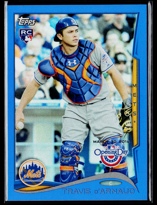 2014 Topps Opening Day Travis d'Arnaud Rookie Blue #/2014 #214