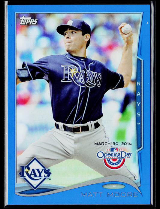 2014 Topps Opening Day Matt Moore Blue #/2014 #106
