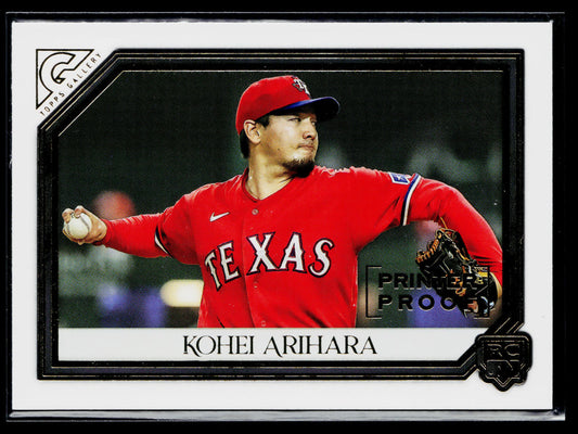 2021 Topps Gallery Kohei Arihara Printer Proof #195