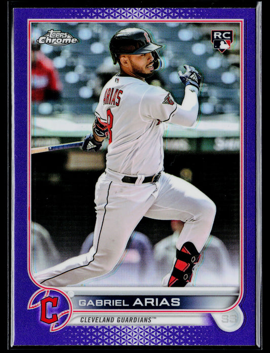 2022 Topps Chrome Update Gabriel Arias Purple #USC131