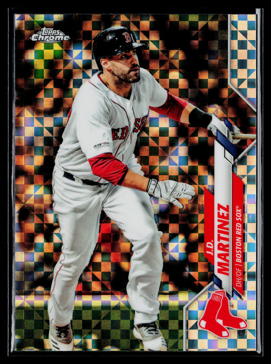 2020 Topps Chrome J.D. Martinez X-Fractor Refractor #189