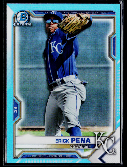 2021 Bowman Draft Erick Pena Chrome Sky Blue #BDC-178