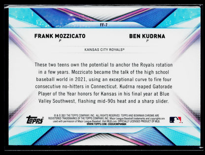 2021 Bowman Draft Frank Mozzicato / Ben Kudrna Franchise Futures #FF-7