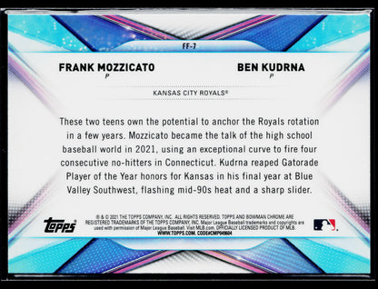 2021 Bowman Draft Frank Mozzicato / Ben Kudrna Franchise Futures #FF-7