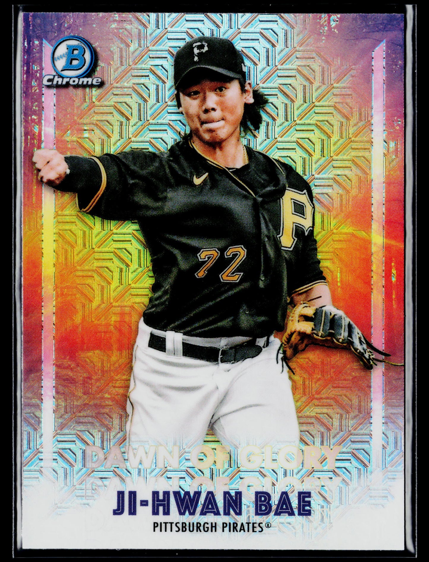 2021 Bowman Chrome Ji-Hwan Bae Dawn of Glory Mojo Refractor #DG-13