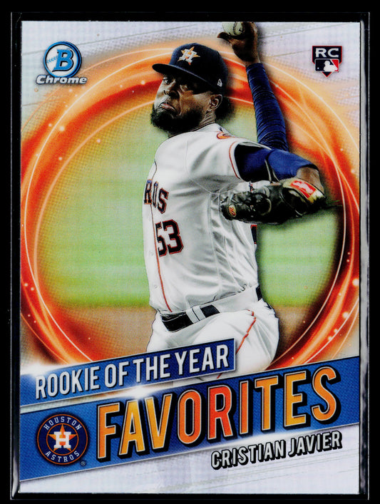 2021 Bowman Cristian Javier Chrome Rookie of the Year Favorites #RRY-CJ