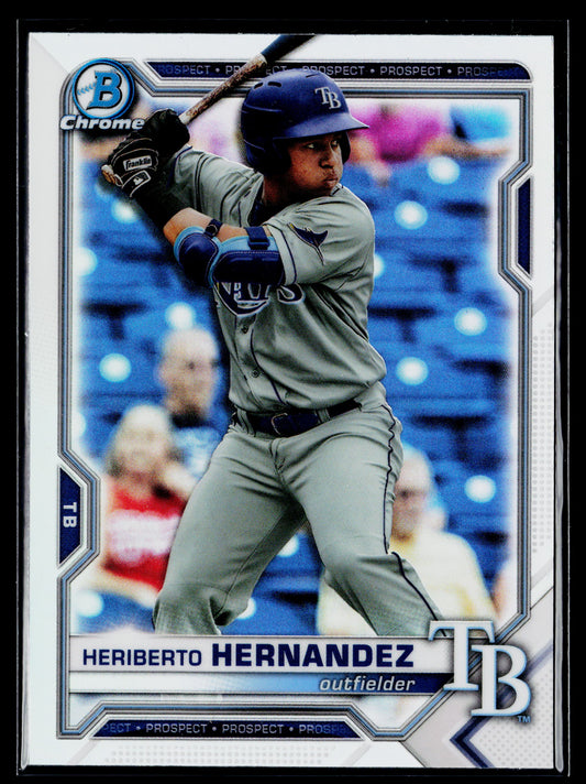 2021 Bowman Draft Heriberto Hernandez Chrome Refractor #BDC-100