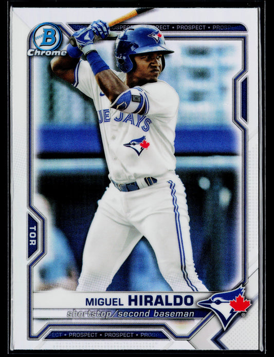2021 Bowman Draft Miguel Hiraldo Chrome Refractor #BDC-98