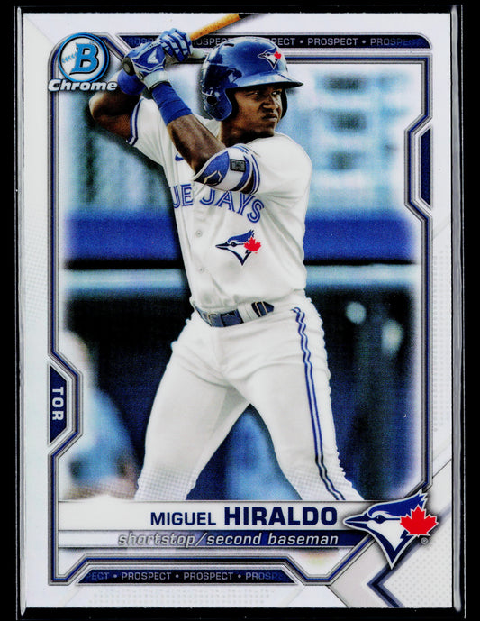 2021 Bowman Draft Miguel Hiraldo Chrome Refractor #BDC-98
