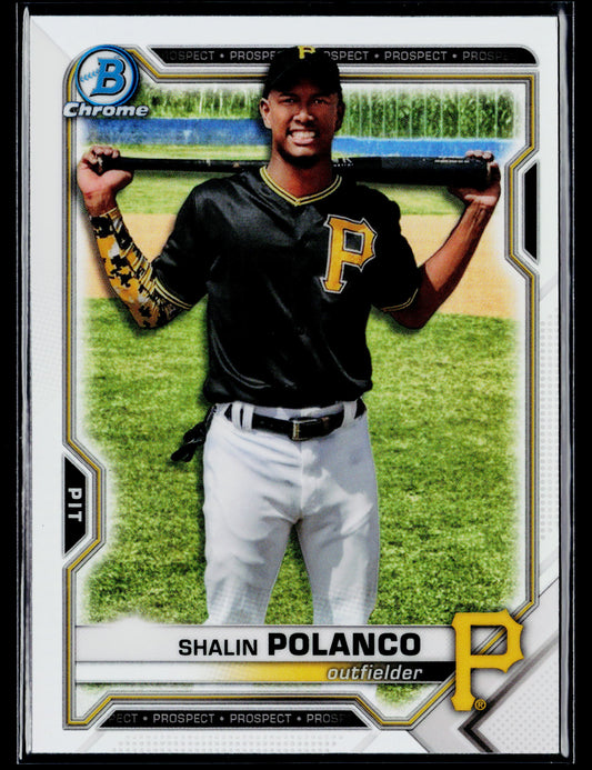 2021 Bowman Draft Shalin Polanco Chrome Refractor #BDC-176