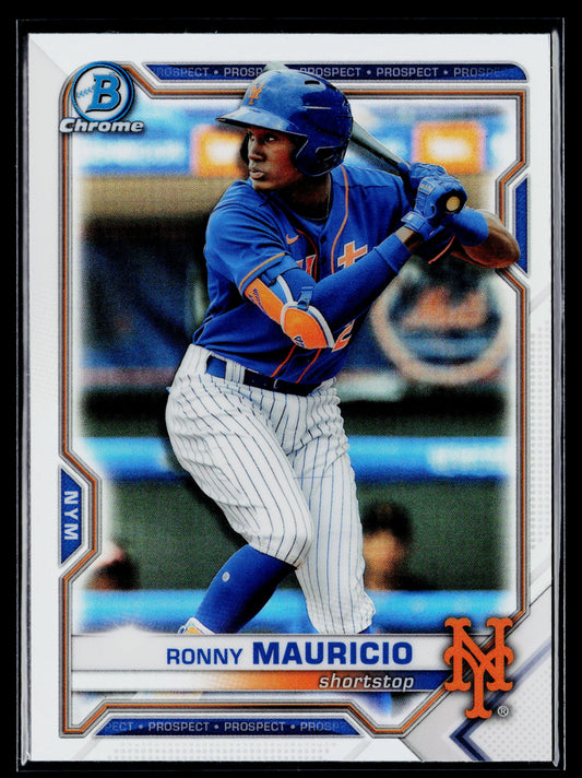 2021 Bowman Draft Ronny Mauricio Chrome Refractor #BDC-52