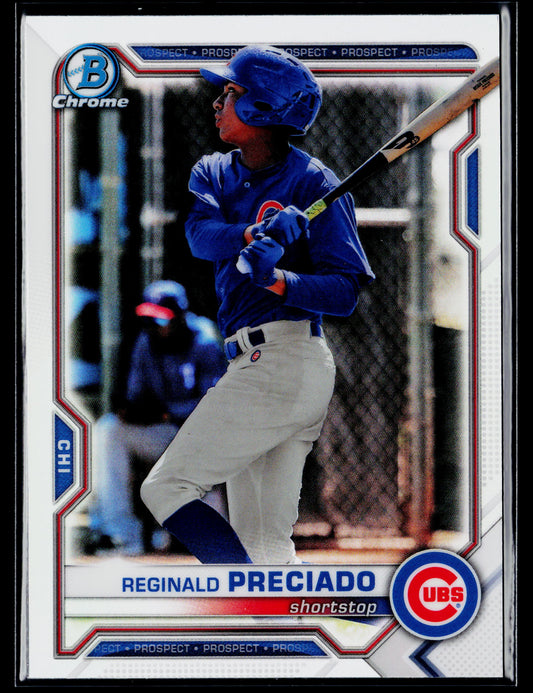 2021 Bowman Draft Reginald Preciado Chrome Refractor #BDC-199