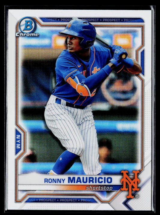 2021 Bowman Draft Ronny Mauricio Chrome Refractor #BDC-52