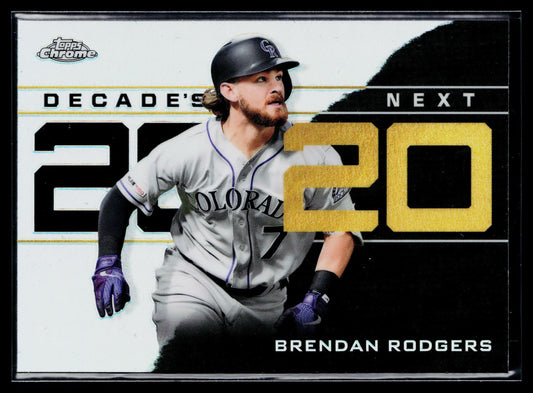 2020 Topps Chrome Update Brendan Rodgers Decade's Next #DNC-7