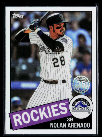 2020 Topps Chrome Nolan Arenado 1985 Topps Baseball #85TC-24